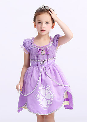 儿童模特-女童梦幻公主裙拍摄