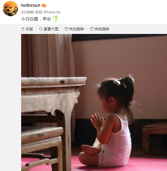 孙俪微博截图